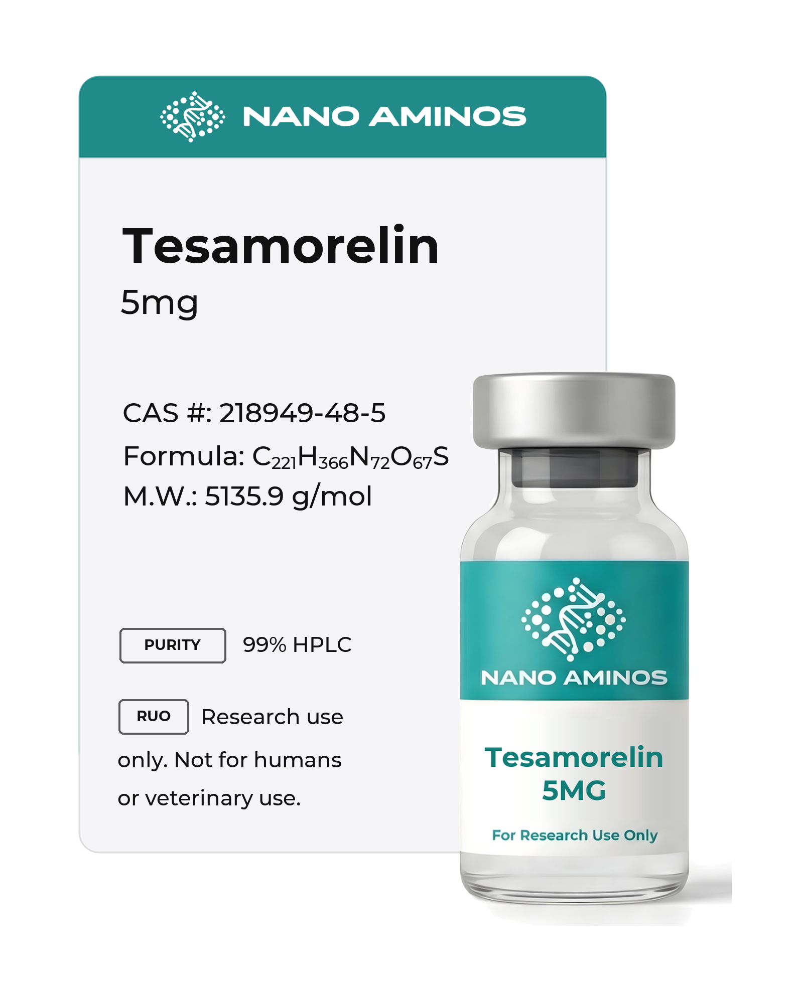 Tesamorelin research vial